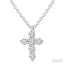 6 Stone Cross Diamond Fashion Pendant