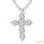 6 Stone Cross Diamond Fashion Pendant