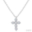 6 Stone Cross Diamond Fashion Pendant