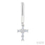 Cross Petite Diamond Fashion Hoop Earrings