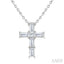 Cross Petite Diamond Fashion Pendant