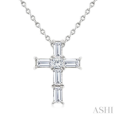 Cross Petite Diamond Fashion Pendant