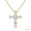 Cross Petite Diamond Fashion Pendant