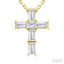 Cross Petite Diamond Fashion Pendant