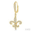Fleur De Lis Diamond Earrings