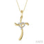 Cross & Heart Shape Diamond Fashion Pendant