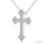 Cross Petite Diamond Fashion Pendant