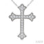 Cross Petite Diamond Fashion Pendant
