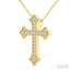 Cross Petite Diamond Fashion Pendant