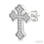 Cross Petite Diamond Fashion Earrings