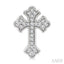 Cross Petite Diamond Fashion Earrings