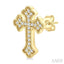 Cross Petite Diamond Fashion Earrings