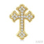 Cross Petite Diamond Fashion Earrings