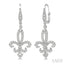 Fleur De Lis Diamond Earrings