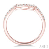 1/4 ctw Round Cut Diamond Wedding Band in 14K Rose Gold