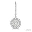 Round Shape Halo Lovebright Essential Diamond Earrings