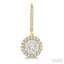 Round Shape Halo Lovebright Essential Diamond Earrings