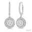 Round Shape Halo Lovebright Essential Diamond Earrings