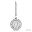 Round Shape Halo Lovebright Essential Diamond Earrings