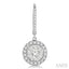 Round Shape Halo Lovebright Essential Diamond Earrings
