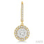 Round Shape Halo Lovebright Essential Diamond Earrings