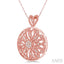 Circular Heart Diamond Fashion Pendant