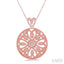 Circular Heart Diamond Fashion Pendant