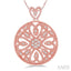Circular Heart Diamond Fashion Pendant