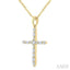 Cross Baguette Diamond Fashion Pendant