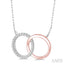 Circle Interlock Diamond Fashion Pendant