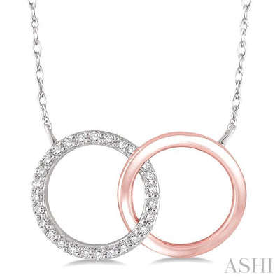 Circle Interlock Diamond Fashion Pendant