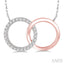 Circle Interlock Diamond Fashion Pendant