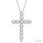 Cross Diamond Fashion Pendant