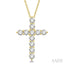 Cross Diamond Fashion Pendant