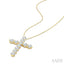 11 Stone Cross Diamond Fashion Pendant