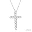 Cross Diamond Fashion Pendant