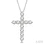 Cross Diamond Fashion Pendant