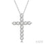 Cross Diamond Fashion Pendant