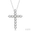 Cross Diamond Fashion Pendant
