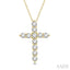 Cross Diamond Fashion Pendant