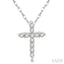 Cross Petite Diamond Fashion Pendant