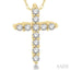 Cross Petite Diamond Fashion Pendant