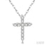Cross Petite Diamond Fashion Pendant