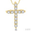 Cross Petite Diamond Fashion Pendant