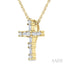 Cross Diamond Fashion Pendant
