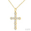 Cross Baguette Diamond Fashion Pendant
