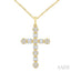 Cross Baguette Diamond Fashion Pendant