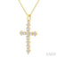 Cross Baguette Diamond Fashion Pendant