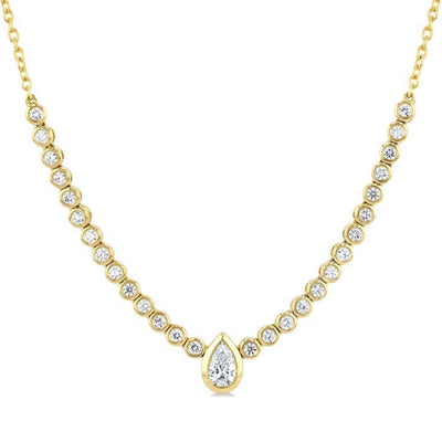 Diamond Bezel Necklace