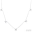 Butterfly Diamond Station Necklace